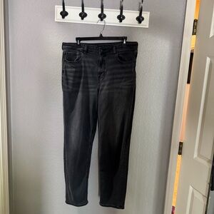 American Eagle Black Stretch Mom Jeans - Size 14 Long